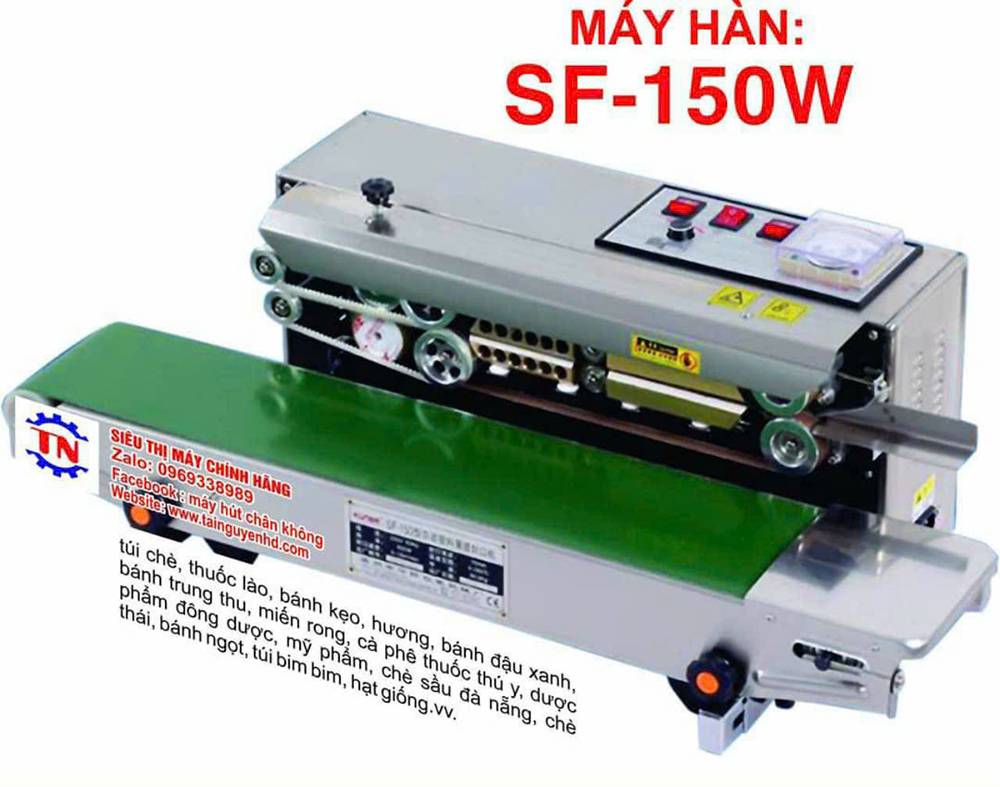 Máy hàn miệng túi liên tục KunBa -SF150